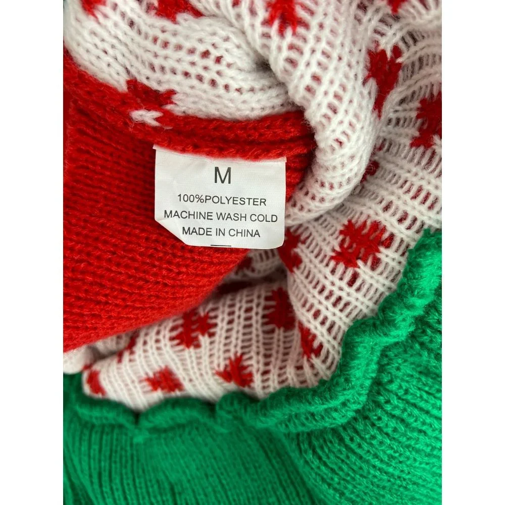 CSCHome Dogs Sweater Pullover Knitwear Christmas Holiday Pet Outfits Washable Do